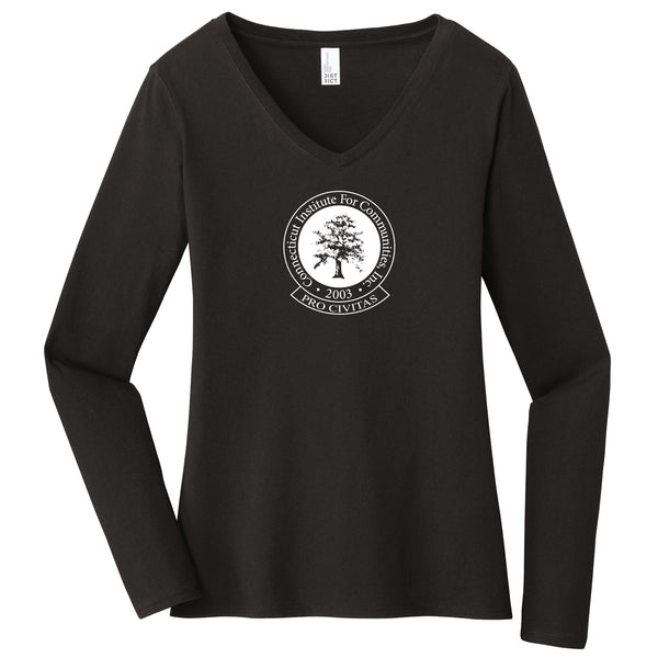 CIFC Women's District Very Important Tee ® Long Sleeve V-Neck