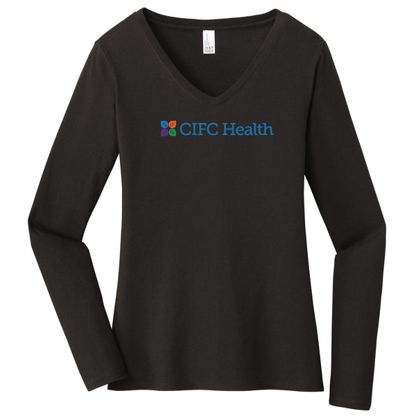 CIFC Women's District Very Important Tee ® Long Sleeve V-Neck