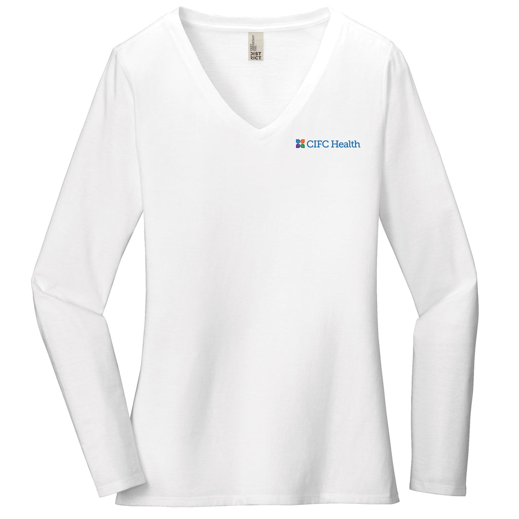 CIFC Women's District Very Important Tee ® Long Sleeve V-Neck