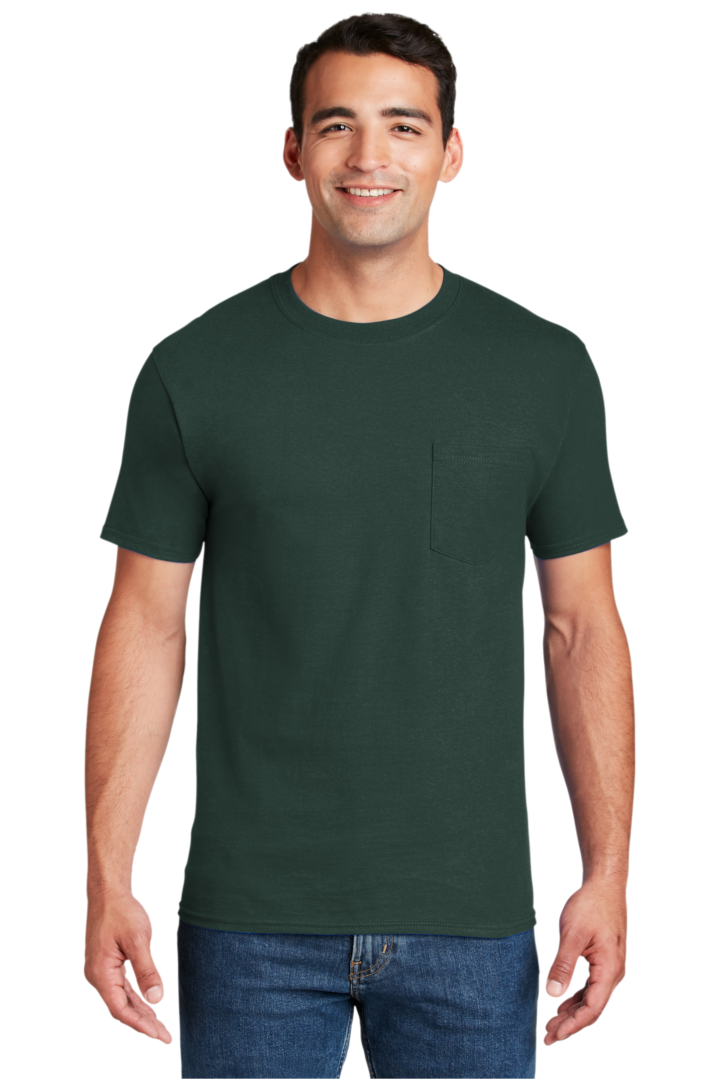 Hanes® Beefy-T® - 100% Cotton T-Shirt with Pocket