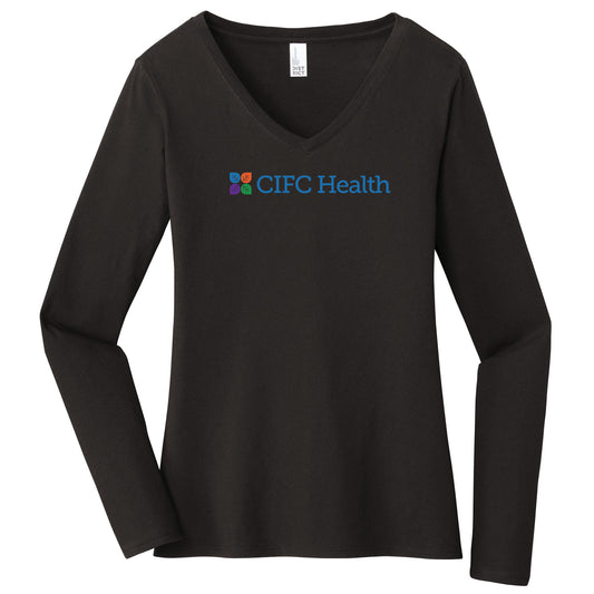 CIFC Women's District Very Important Tee ® Long Sleeve V-Neck