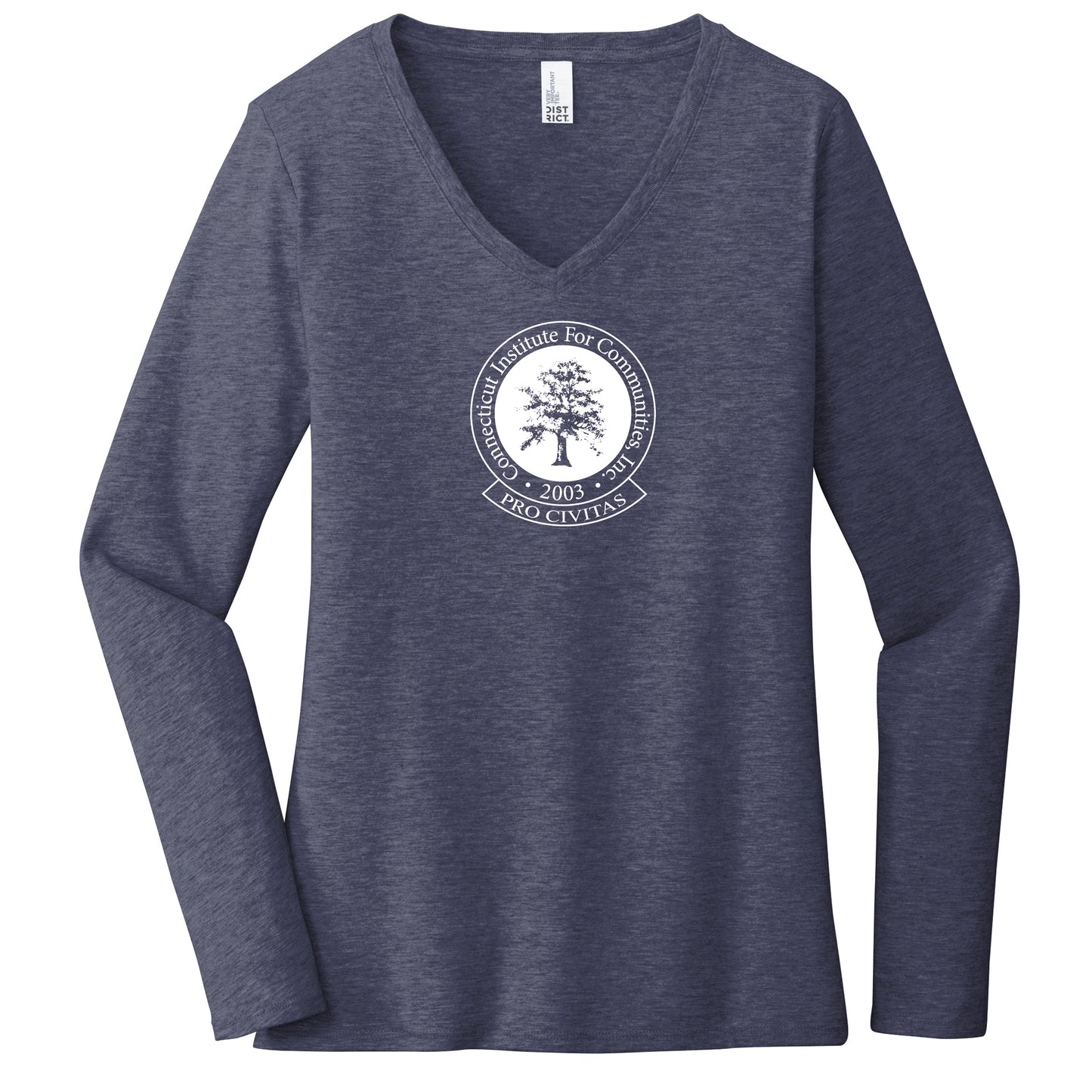 CIFC Women's District Very Important Tee ® Long Sleeve V-Neck