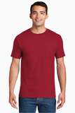 Hanes® Beefy-T® - 100% Cotton T-Shirt with Pocket