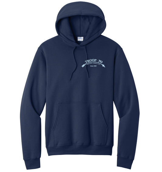 Troop 70 Port & Co Core Fleece Pullover Hooded Sweatshirt