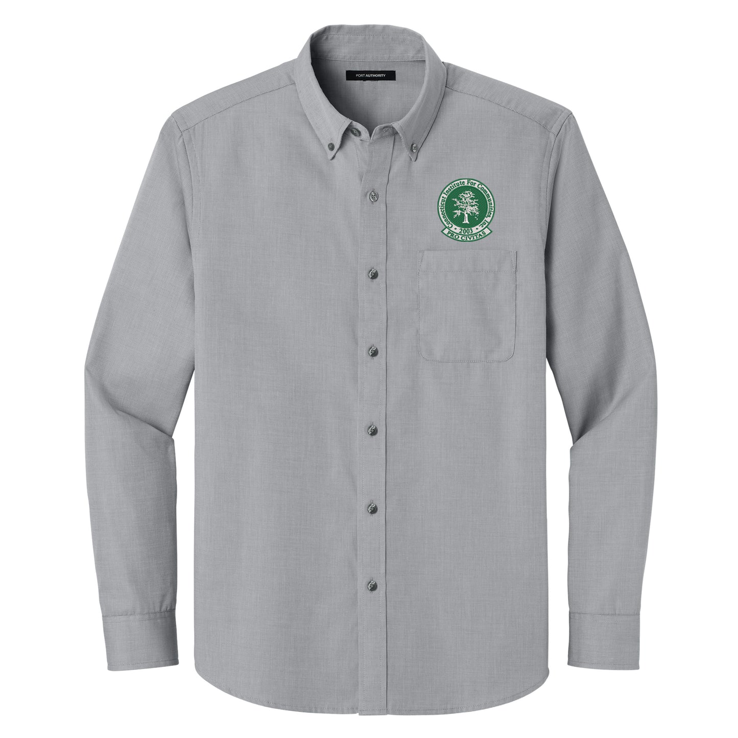 CIFC Port Authority Long Sleeve Nailhead Easy Care Shirt