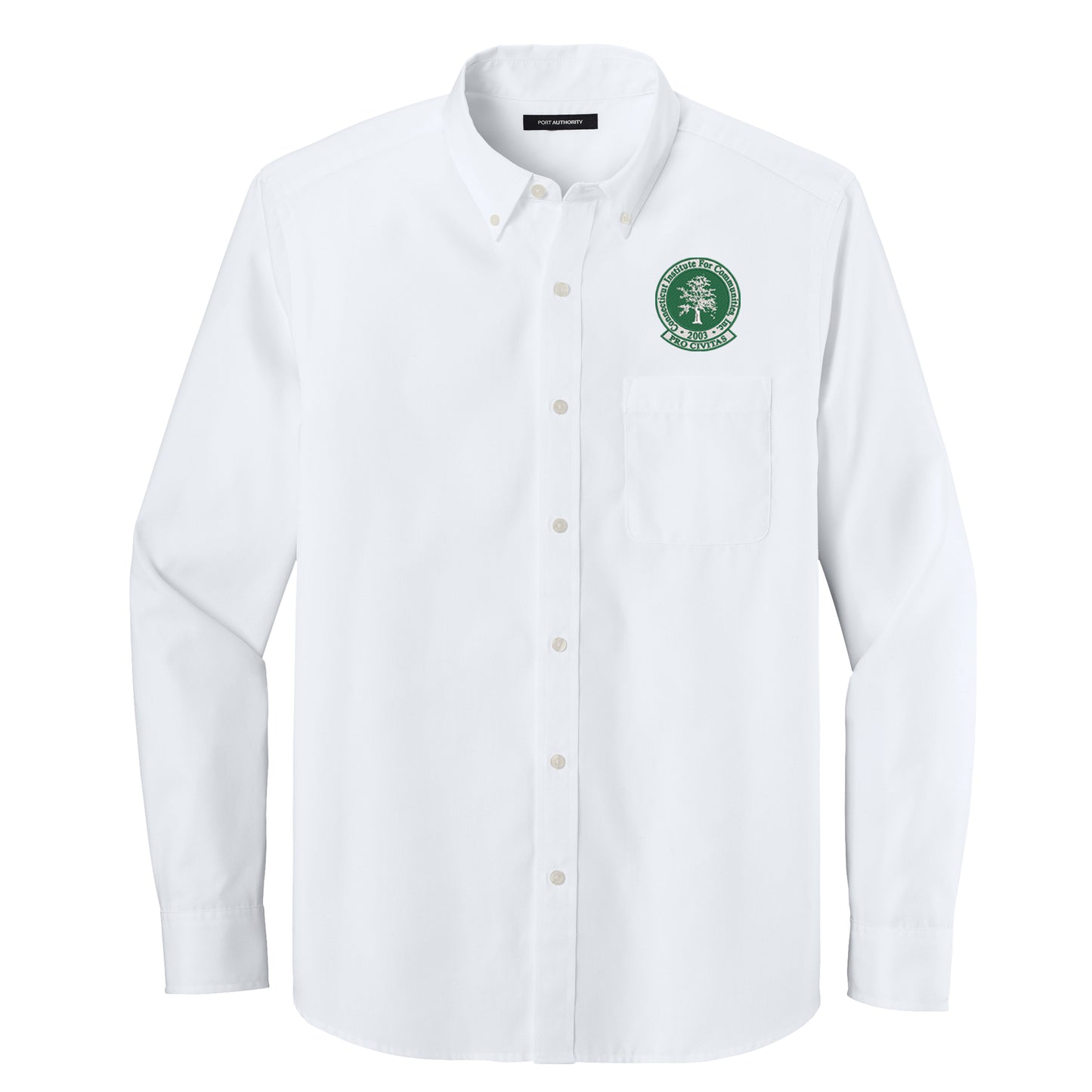 CIFC Port Authority Long Sleeve Nailhead Easy Care Shirt