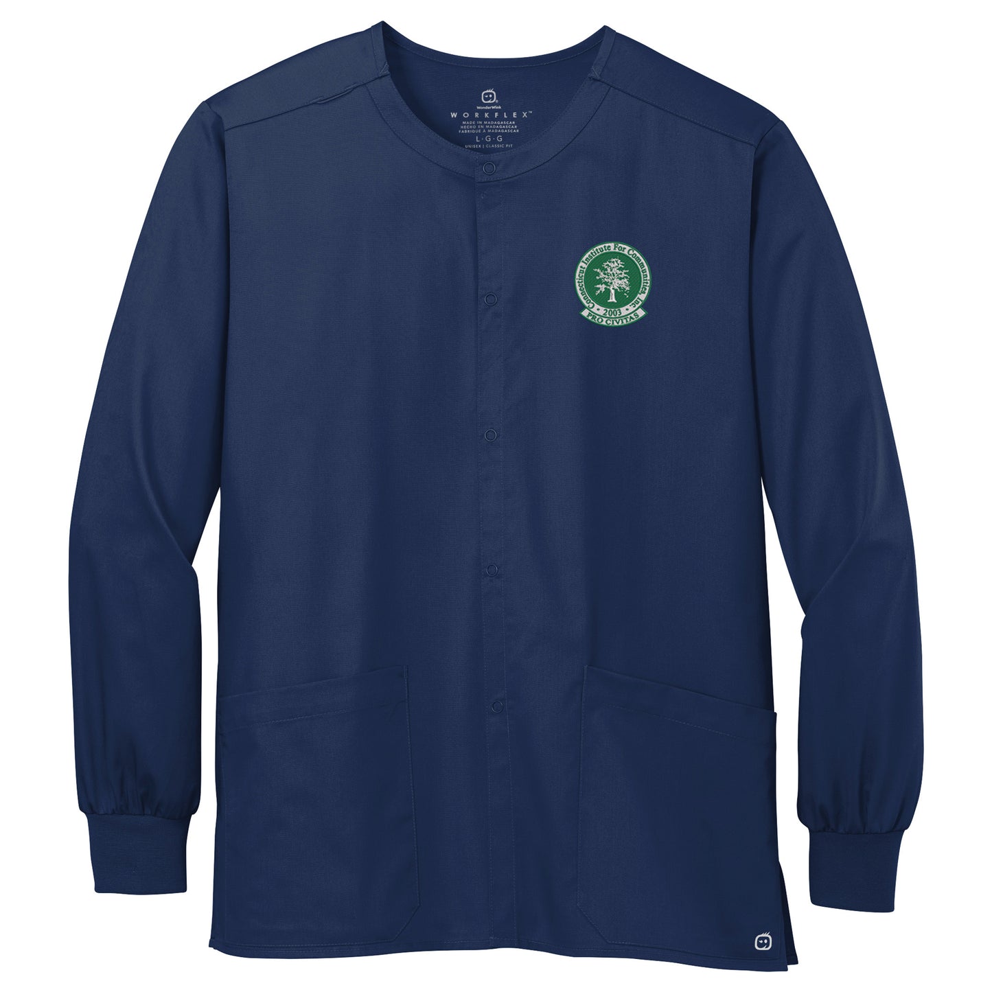 CIFC Wink Unisex WorkFlex Snap-Front Scrub Jacket