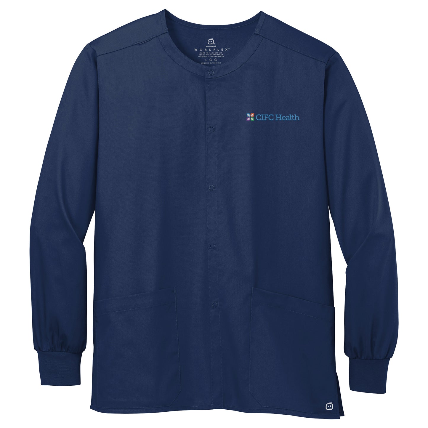 CIFC Wink Unisex WorkFlex Snap-Front Scrub Jacket