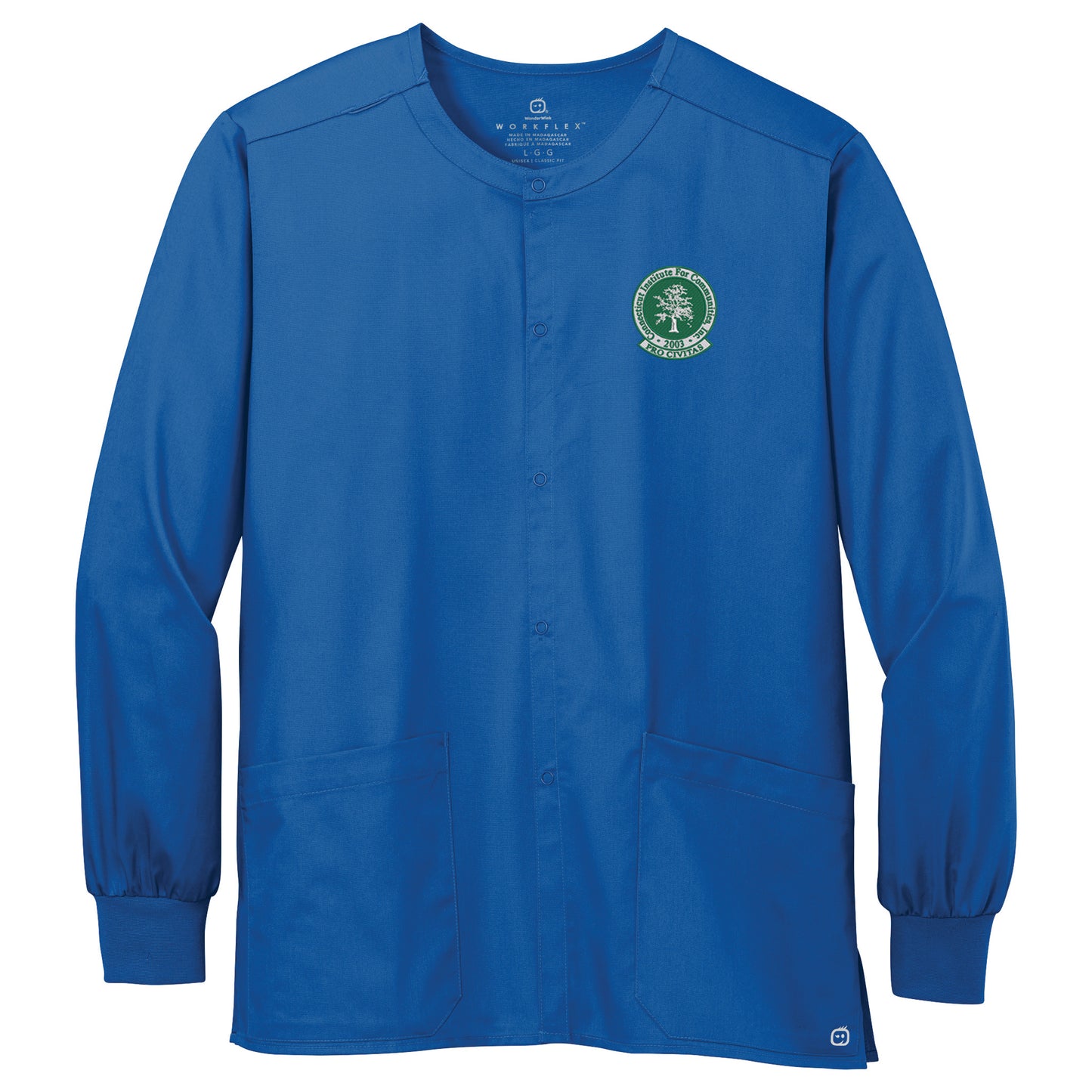 CIFC Wink Unisex WorkFlex Snap-Front Scrub Jacket