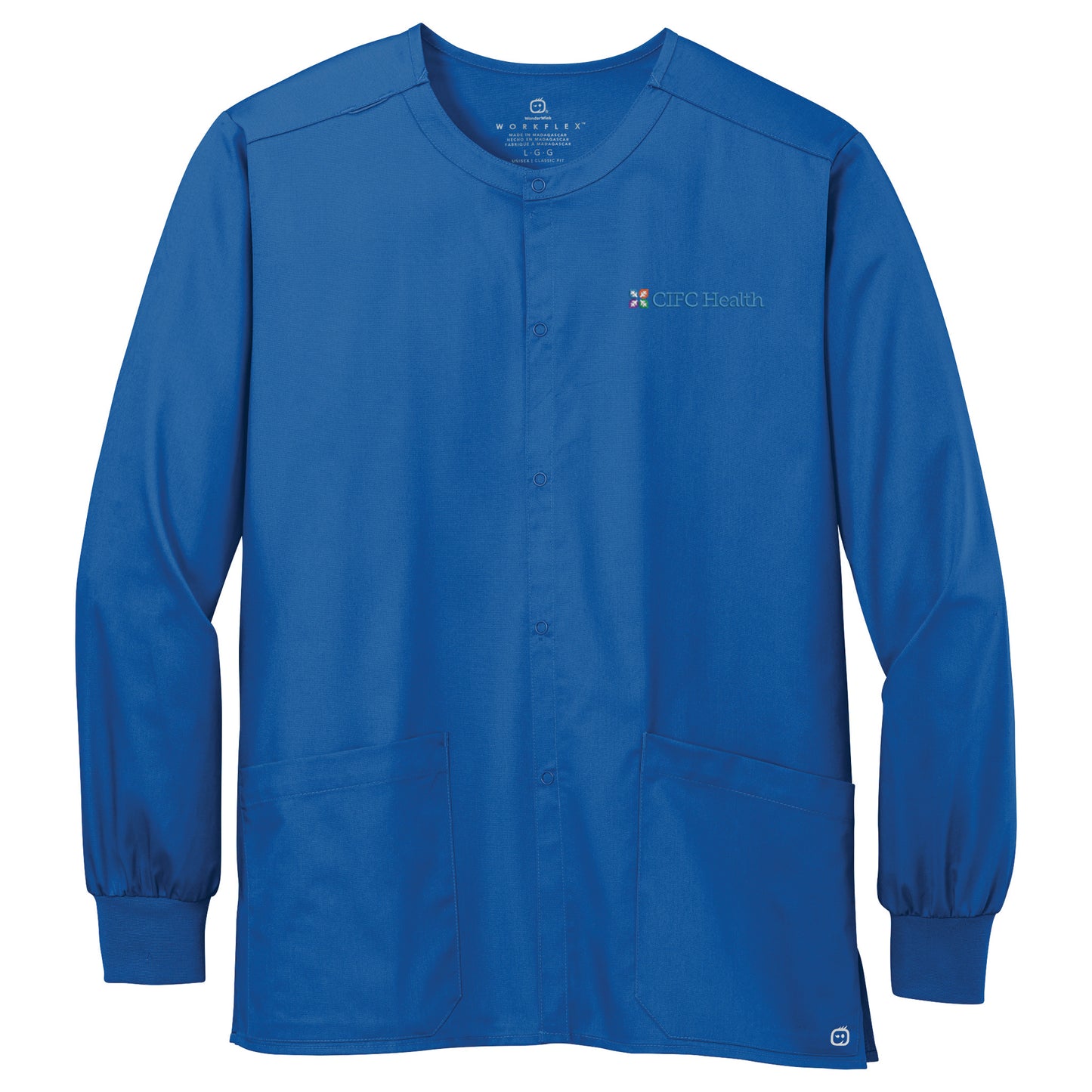 CIFC Wink Unisex WorkFlex Snap-Front Scrub Jacket