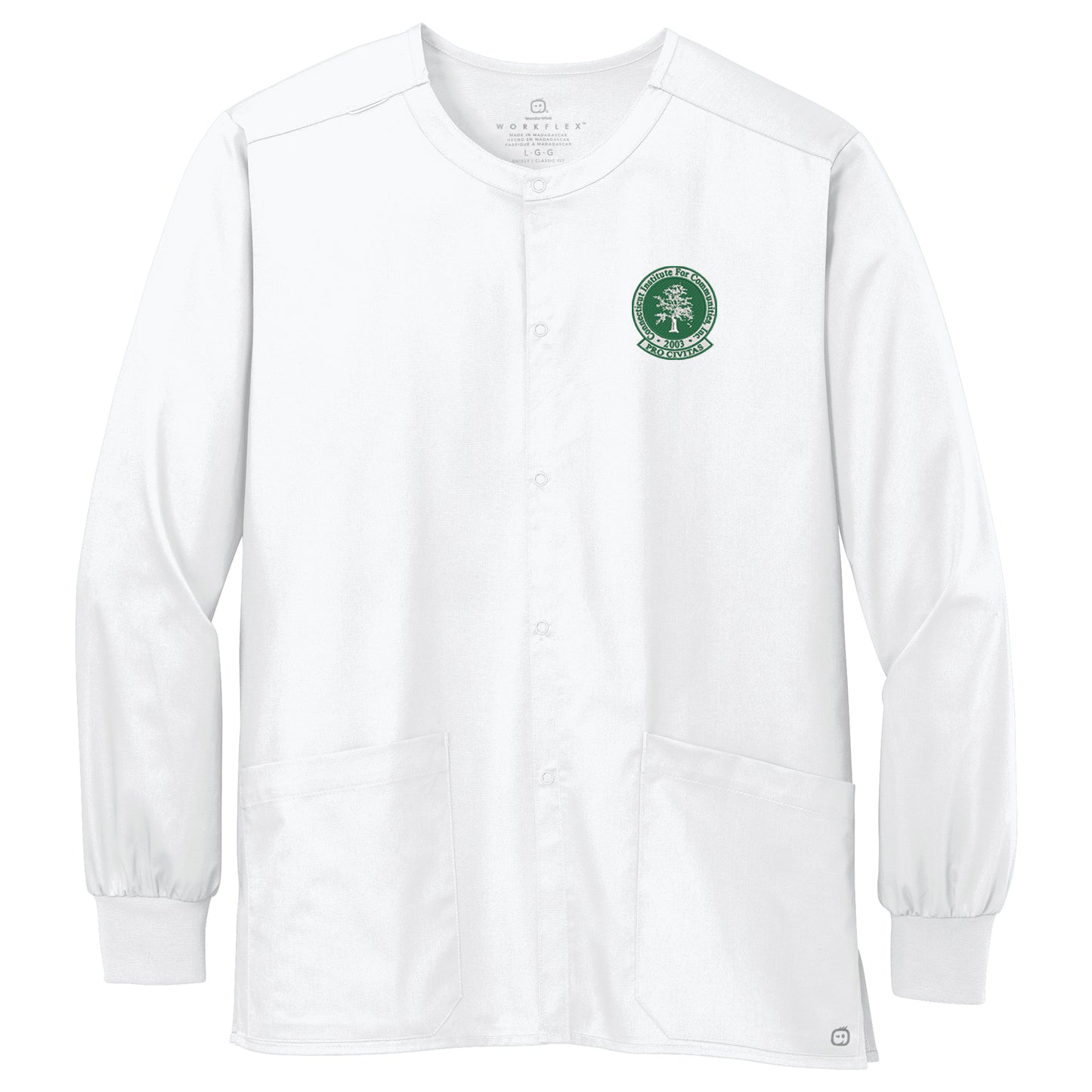 CIFC Wink Unisex WorkFlex Snap-Front Scrub Jacket